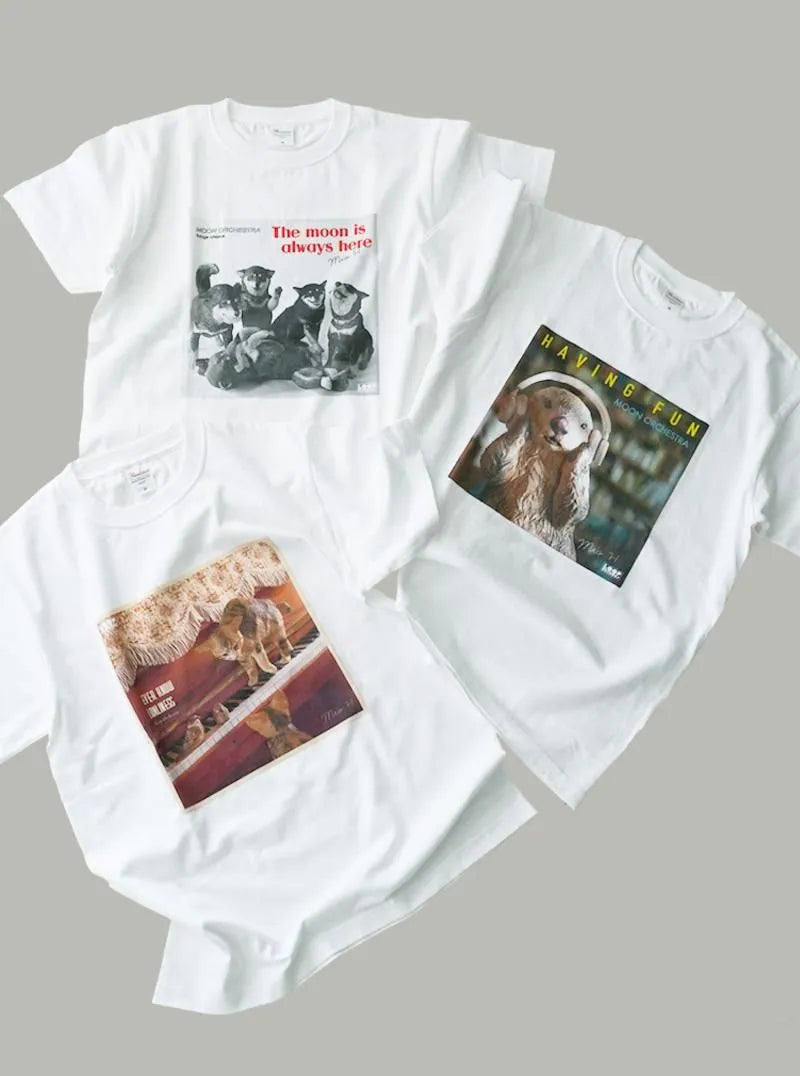 はしもとみお レコードTシャツ/ラッコちゃん