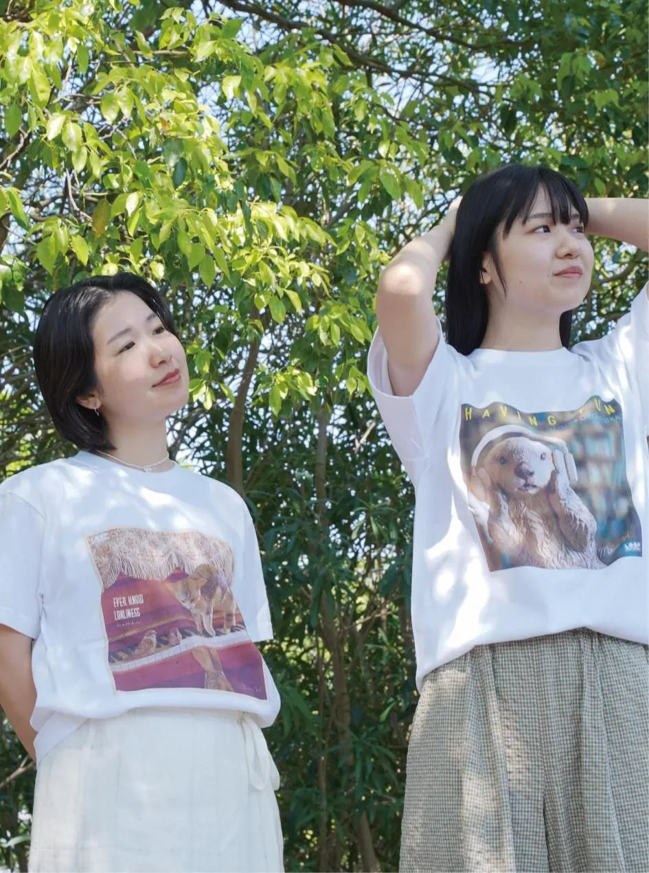 はしもとみお レコードTシャツ/ラッコちゃん